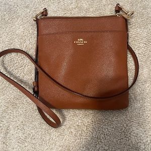 Tan Coach purse